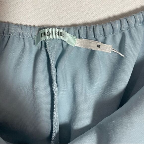 Kimchi Blue urban Outfitters powder blue flutter backless tie shift dress size M - Picture 4 of 6